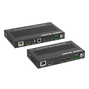 HDbaseT 3.0 extender USB-C HDMI 2x1 70m POC transmisi tidak terkompresi dengan USB 2.0 API terbuka