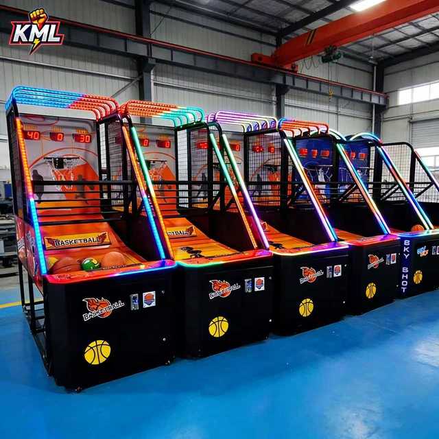 Indoor Arcade Coin-Operated CE Certified Street Basketball Shooting Board Game Machine English Support for Age 6+ Customizable