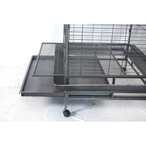 Gabbia per Uccelli Media con Frontali e Vetro, in Ferro Verniciato a Polvere Eco-Friendly con Motivo Animale, 100x80x186cm, Confezione in Scatola - Product Image 5