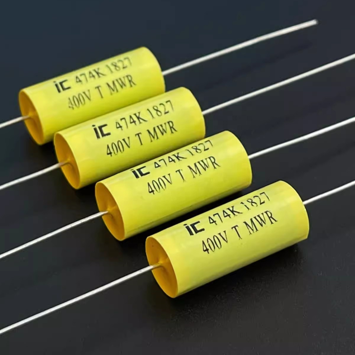 アキシャルフィルムコンデンサ474MWR400K IC MWR 400V 0.47UF 474K