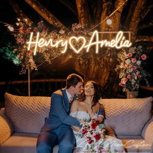 Letrero de luz de neón personalizado, luz de neón de boda, texto personalizado y colores para decoración de fiestas - Product Image 2