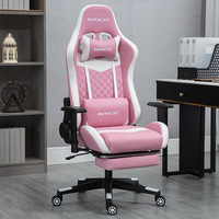 Chaise de jeu ergonomique de couleur personnalisée style course fauteuil de jeu inclinable pivotant avec accoudoir 2D