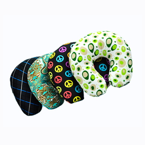 <strong>U</strong>-Shape Microbeads Woven Anti-Static Inflatable Portable Neck Rest <strong>Pillow</strong> for Neck Pain Relief Christmas Travel <strong>Pillow</strong> - Product Image 3