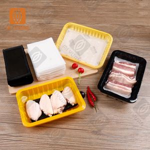 High Quality Eco-Friendly Food Pad Absorbent <b>Meat</b> Tray Soaker for Absorbing <b>Meat</b> Green Environmentally Friendly Product - Product Image 5