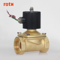 Vanne solénoïde en laiton DN20 2 pouces 3 pouces 50 mm 5V/24V pour le contrôle du débit d'eau, d'huile et d'air avec personnalisation OEM