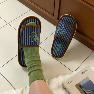 XIXITIAO Pantofole Minimaliste Ricamate Stile Scandinavo Antiscivolo Comode per Interni Scarpe Bohémien <span class=keywords><strong>con</strong></span> Suola Morbida Traspiranti - Product Image 2