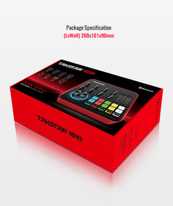 Para Takstar MX1 PRO K1 Mezclador de audio profesional Webcast Equipo de DJ con LED Voz inversa para computadora de teléfono móvil para <span class=keywords><strong>Singin</strong></span> - Product Image 3