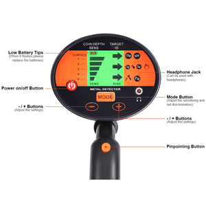 Detector de Metales Subterráneo con Pantalla Digital MD-3060, Detector de Oro, Plata y Cobre, Juguete para Niños, 3.5 kg - Product Image 3