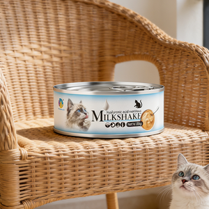 Влажный корм для кошек на заказ, высокопитательный, с гиалуроновой кислотой, питательный молочный коктейль, 85 г, беззерновой, с высоким содержанием белка, консервированный, для набора веса - Product Image 1
