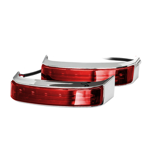 Racepro – sac de selle de moto, feu arrière à LED avec <span class=keywords><strong>clignotant</strong></span> pour <span class=keywords><strong>Harley</strong></span> <span class=keywords><strong>Davidson</strong></span> Touring 2014-2019 - Product Image 3