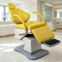 Fauteuil dentaire pliant portable pour clinique avec turbine à air, crachoir en céramique, lumière LED, plateau à instruments, certifié CE