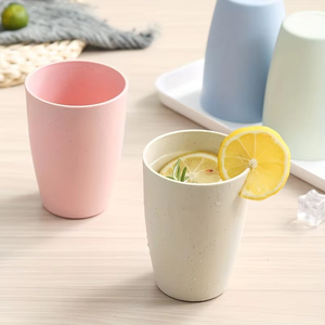 Eco-friendly Wheat Straw Drinking Cup Japanese Style Unbreakable Thickened <b>Large</b> Water <b>Mug</b> for Kids Home School Kitchen - Product Image 6