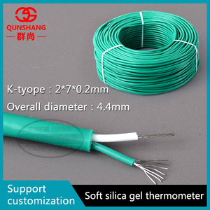 K型シリカゲル熱電対ワイヤー特殊温度感知ワイヤー防水コード2 * 24AWG - Product Image 5