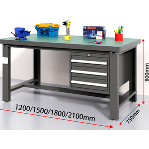 โต๊ะทำงานไฟฟ้าป้องกันไฟฟ้าสถิตย์ทนทานอเนกประสงค์โต๊ะสแตนเลสบนโต๊ะซ่อมบำรุงซ่อมรถยนต์คอนโซล - Product Image 6