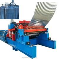 Machine de formage à rouleaux de panneaux de silo en acier ondulé pour silo à céréales automatique avec système de contrôle PLC