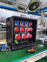 Boîte de distribution intérieure pratique SFE, best-seller, éclairage de scène, prise noire 220V-400V 16A-125A, 18 prises, personnalisable