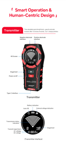 NOYAFA NF-829 Localizador de Cables Subterráneos, Rastreador de Alambres, Detector de Puntos de Rotura a 4M de Profundidad, Comprobador de Voltaje AC/DC, Detector de Tuberías Metálicas de Alta Sensibilidad - Product Image 2