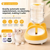 Fontaine à eau portable pour chat, fontaine à eau automatique pour chat, distributeur d'eau pour petits animaux de compagnie, pour les voyages et la maison, 4 couleurs