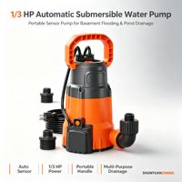 Pompe à eau submersible automatique haute pression avec capteur, OEM, portable, 1/3 CV, pour vidange de piscine et drainage de sous-sol inondé