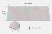 Feuille de Celluloïd Iridescent Rose et Blanc en Gros pour Fournisseurs, 0,46-2mm, Placage Décoratif pour la Fabrication d'Accessoires Capillaires, Matière Première