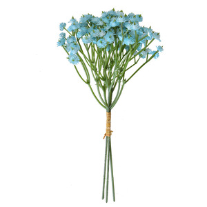 Bouquet de fleurs artificielles Gypsophile, tige unique en caoutchouc souple, décoration intérieure, accessoires de mariage - Product Image 5