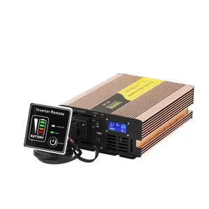 Micro inversor automotivo 1000w, conversor de fase dc para ac para tomada americana 12v 24v 48v para 110v 220v 380v