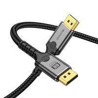 Câble DP 8K version 1.4, 60 Hz, conducteur en cuivre, câble de données pour connexion PC à carte graphique de jeu PC, moniteur d'ordinateur