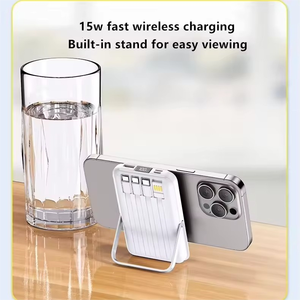 15 Wát di động bên ngoài pin 10000mAh Powerbank sạc nhanh sạc không dây Mini Magnetic ngân hàng điện với đứng - Product Image 3