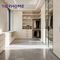 Dressing moderne en contreplaqué personnalisé de haute qualité | Système de placard de chambre à coucher sur mesure avec