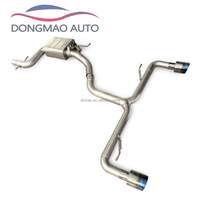 Système d'échappement DM Volkswagen Scirocco 2.0T 2010-2017 en acier inoxydable, épaisseur 1,5 mm, finition lisse, silencieux, tuyau d'échappement