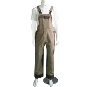Hot Sale Factory Supply Working Uniform T/C Canvas Bib Coverall with Multi Tool Pockets Bib Pants for Adult