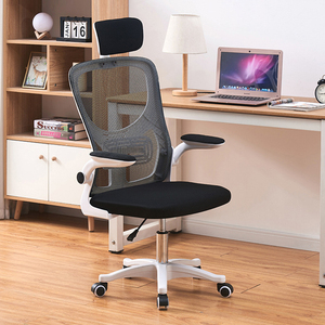 Silla Ejecutiva Giratoria de Tela de Alta Calidad con Respaldo Alto y Altura Ajustable, con Sistema de Elevación Eléctrico para Oficina en Casa - Product Image 4