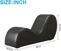 Chaise longue de qualité supérieure pour le yoga, l'étirement, en similicuir, design ergonomique, chaise longue en similicuir