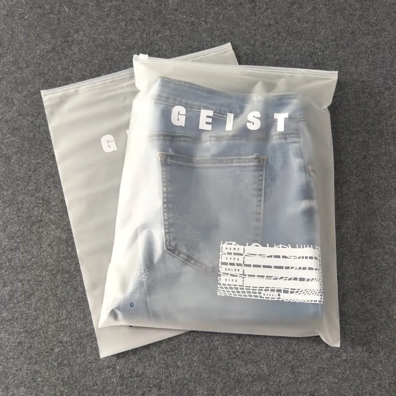 Custom Garment Tshirt Packaging Plastic Bag, Printed Logo Ziplock Zip Lock Bag For Swimwear