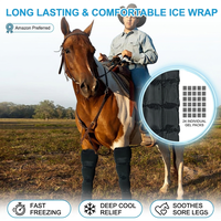 Bottes de compression isothermes pour chevaux – Grandes bandes de thérapie par le froid pour genoux, hanches et chevilles – Compresses de gel glacées pour la récupération et les blessures