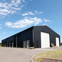Atelier préfabriqué en acier de style moderne, entrepôt, bâtiment d'usine modulaire avec service de traitement de pliage