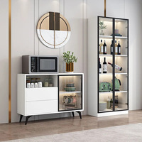 Meuble TV moderne nordique en métal et bois, démontable, avec espace de rangement, pour salon, salle à manger, meubles de maison