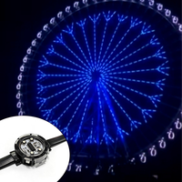 Lumière LED à pixels super lumineuse de 3,5 cm, IP68, 24V, DMX512, RGB, résistante aux intempéries, avec fixation par fil d'acier pour manège de grande roue