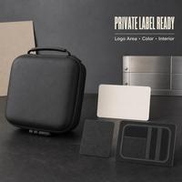 Étui organisateur personnalisé en EVA avec séparateurs modulaires, poche en filet, sangles élastiques et fermeture avant