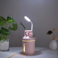 Diffuseur d'huiles essentielles créatif en forme de bouteille de gaz, humidificateur d'air LED pour le travail, la voiture, huile essentielle, USB, mini purificateur d'air ultrasonique portable