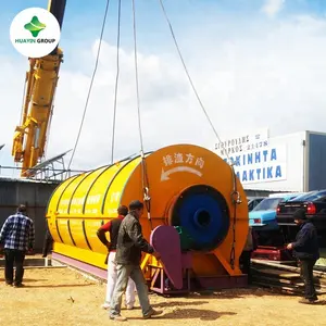 Huayin small machine for scrap rubber tyres pyrolysis waste recycling plant