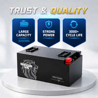 Batterie LiFePO4 60V 50Ah pour Tricycle Électrique et Vélo Électrique, 3000 Cycles, IP65, BMS, Boîtier ABS, Cellule Cylindrique, Direct Usine