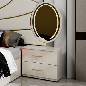 Set Completo di Mobili per Camera da Letto di Lusso Turco, Letto Matrimoniale King Size con Struttura in Legno <span class=keywords><strong>Salvaspazio</strong></span> e Spazio di Archiviazione - Product Image 6