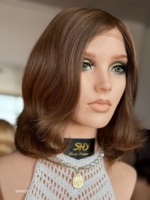 Perruque de luxe en cheveux humains européens SHY, texture fine, base mono, pour remplacement capillaire – Fournisseur de marque
