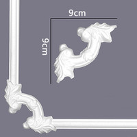 Moulures d'angle en PU de haute qualité pour la décoration de murs et de plafonds