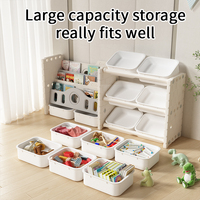 Étagère de rangement moderne pour bébés et enfants Armoire à jouets Boîte de rangement pour vêtements