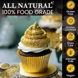 Vente en gros de paillettes d'or comestibles de qualité alimentaire Poudre d'or pour <span class=keywords><strong>boisson</strong></span> Pigment de boulangerie Paillettes comestibles Or Colorant alimentaire pour <span class=keywords><strong>boisson</strong></span> - Product Image 5