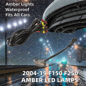 ไฟหน้ากระจังหน้า LED สำหรับรถ F150 F250 ปี 2004-2019 กันน้ำ สีแดง 12V พร้อมไฟวิ่ง รับประกัน 12 เดือน สภาพใหม่ - Product Image 2