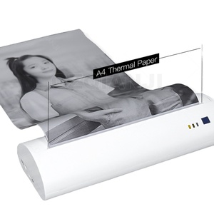 Imprimante thermique portable mini A4 Bluetooth USB avec prise en charge des pilotes Win10, format A4, <span class=keywords><strong>PDF</strong></span>, Tet - Product Image 2