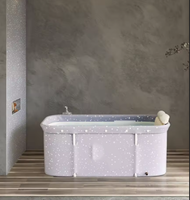 Baignoire rectangulaire pliable en PVC pour extérieur, baignoire pour adultes et bébés, spa à domicile, bain de glace, capacité 297L, garantie 1 an